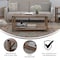 Flash Furniture Rustic Oak Coffee Table with Black Metal Accents ZG-037-OAK-GG - alternate 3